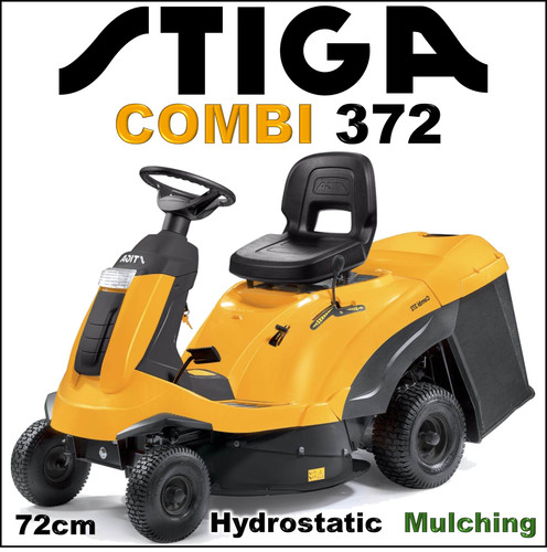 Stiga combi 372 ride lawn - ride,