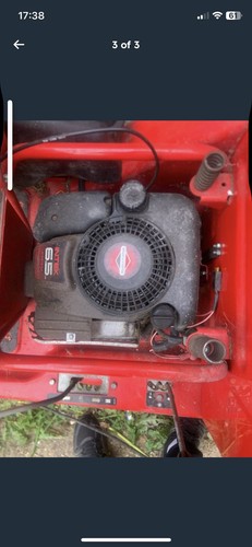 Red ride lawnmower - red,