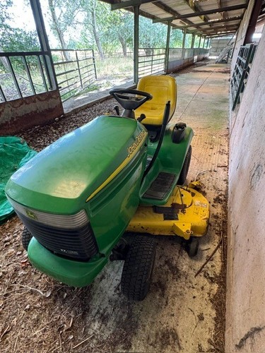 John deere ride mower used - john, on