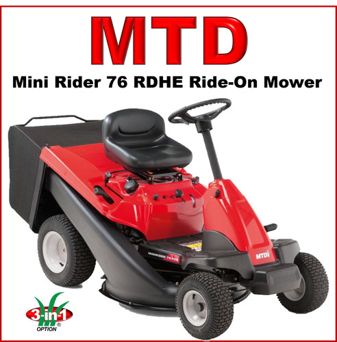 Mtd lawnfite rdhe minirider - 76,